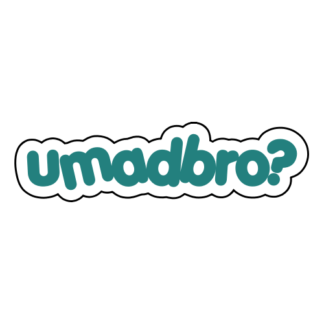 umadbro Sticker (Turquoise)